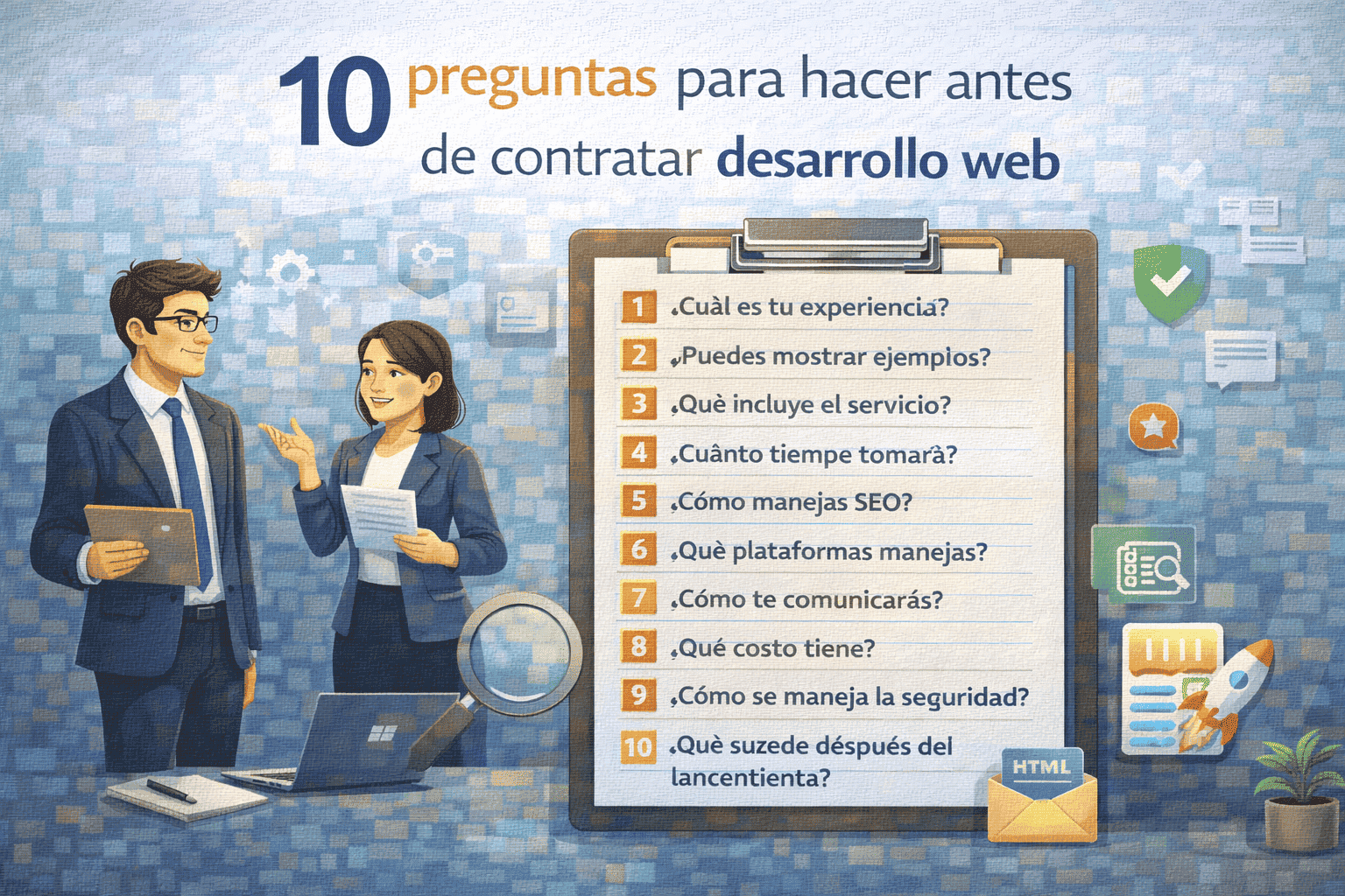 10 preguntas para hacer antes de contratar desarrollo web