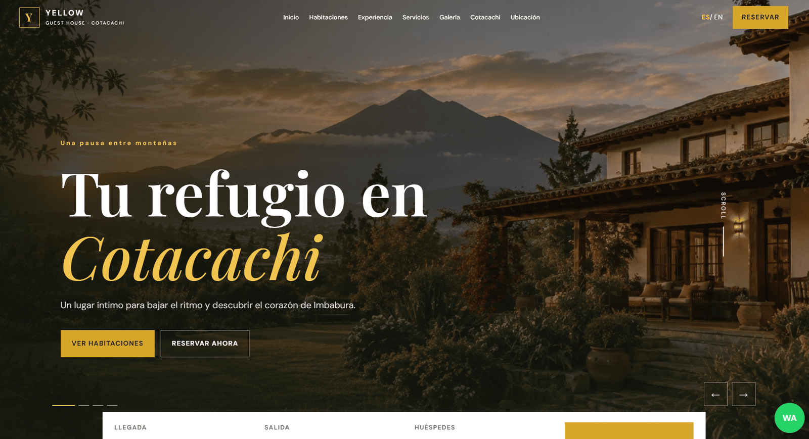 Vista del proyecto Pagina web profesional 